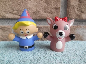 LOT OF 2 Rashti & Rashti RUBBER Finger Puppets. HERMEY & CLARICE. - Picture 1 of 7