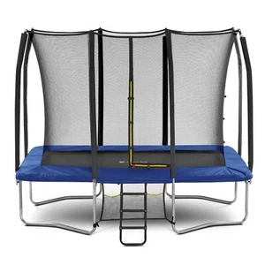 ExacMe 8X12 Foot Trampoline Rectangular for Kids with Double Net Openings, H812B - Picture 1 of 7