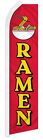 Ramen Red Advertising 2.5'x11.5' Super-Knit Poly Swooper Super Flag Banner