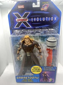 ToyBiz Xmen Evolution Sabretooth With Toxic Attack Barrel - Picture 1 of 7
