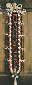 Autumn Welcome Door Sign - 5" x 25" - Worsted Weight Yarn - Crochet Pattern ONLY - Bild 1 von 2