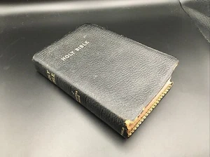 VTG Small Holy Bible Red Letter Pre 1959 KJV USA Colored Pictures - Picture 1 of 22