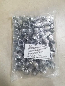 Lot of 100 - Unbranded Nut Coupling, Lightweight Flareless BACN10YE8 - Picture 1 of 7