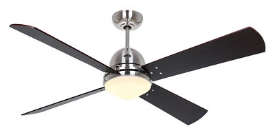 Ceiling fan with lights Indoor fan with Remote control Libeccio Brushed Chrome - Image 1 of 4