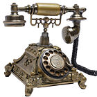 Antikes Telefon Schreibtisch Telefon europäischer Stil altmodisch rotierendes Zifferblatt Telefon UK!