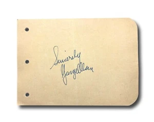 George Olsen Hand Signed Album Page Cut JSA COA Autograph Big Band Drummer - Picture 1 of 3