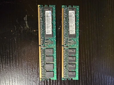 Samsung 512MB  PC-3200U  Quantity (2) - Image 1 of 4