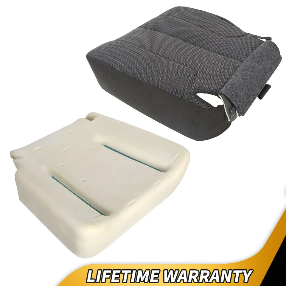 Cubierta del asiento inferior del conductor + cojín de espuma para Dodge Ram SLT ST 1500 2500 2002-2005 Foto 1 de 4