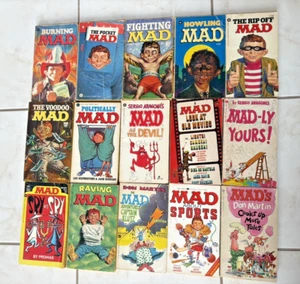 Lot of 15 vintage Mad Magazine paperback books 1960-1970s #77 - Picture 1 of 6