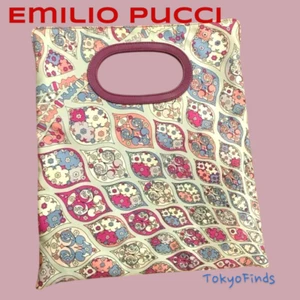 Bag Emilio Pucci Clutch Hand Tote Crossbody 3way Purple - Picture 1 of 5