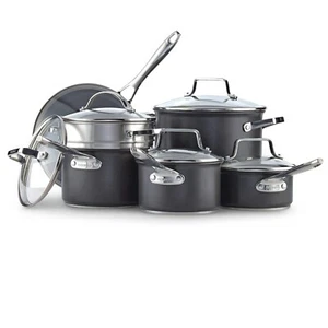 PADERNO Hard Anodized Cookware Set, Non-Stick, PFOA-Free, Dishwasher & Oven Safe - Picture 1 of 9