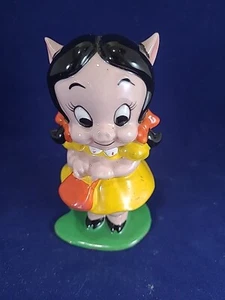 1977 PETUNIA PIG Ceramic Figurine Made In Japan By Warner Brothers - Picture 1 of 8
