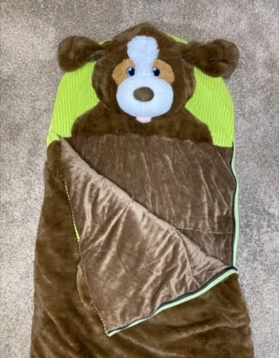 Hugfun 儿童动物睡眠睡袋 - 棕色狗柔软舒适 - 形状良好 — 第 1/4 张图片