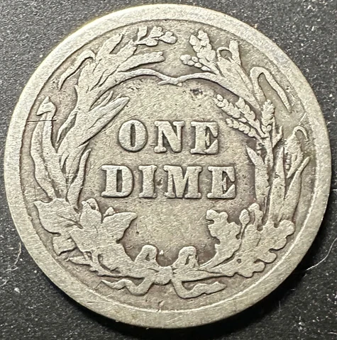 U.S. BARBER DIME 10c - 90% Silver Constitutional "Junk" Cover