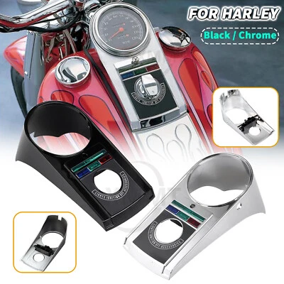 Speedo Dash Panel Cover Housing For Harley Electra Glide FLH Softail FXSTC FXDWG Foto 1 de 3
