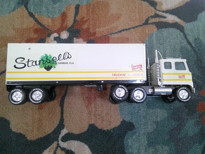 Vtg STANSELLS Trucking for Jesus Semi Truck NYLINT Pressed Steel 18 Wheeler 21" - Image 1 of 4