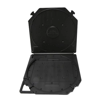 2 x (scatola nastro audio completamente aperta tape storage box per nastri neri O1P3) - Immagine 1 di 4