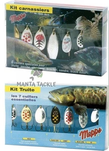 NEW Mepps Pike Predator Perch Trout Lure Kit 13 x Spinners Set Aglia Comet XD - Picture 1 of 1