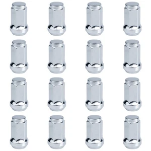 (16 Pack) Tusk Tapered Lug Nut 3/8" with 14mm Head Chrome For Polaris RANGER 700 - Picture 1 of 4