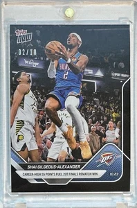 2/10 Shai Gilgeous-Alexander Black SP 2025-26 NBA Topps NOW #20 CAREER-HIGH 55pt - Picture 1 of 2