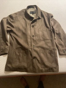 MACMOR Herren Brown Utility Shacket Größe L Jacke Faux Micro Suede - Bild 1 von 11