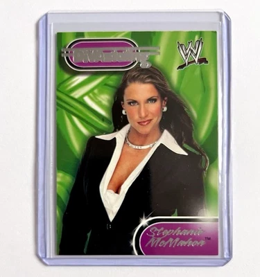 Tarjeta coleccionable de lucha libre Stephanie McMahon 2002 Fleer WWE #D7 DIVAstating Insert Foto 1 de 4