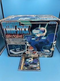 Sega Saturn Twin Stick HSS-0151 CIB Controller w/ game Virtual-On - US Seller!