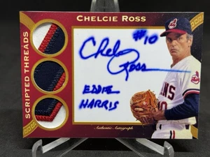 Custom Major League The Movie Chelcie Ross Eddie Harris Patch Auto JSA Authentic - Picture 1 of 4