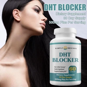 Simply Revival DHT Blocker 60 Capsules - Hair & Skin Formula - Picture 1 of 7
