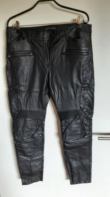 ZARA WOMAN Kunstlederhose, Biker, schwarz, Gr. 40/L - Bild 1 von 4