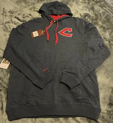 Sudadera con capucha francesa clásica XL Mitchell Ness MLB Cooperstown Cleveland Indians para hombre Foto 1 de 4