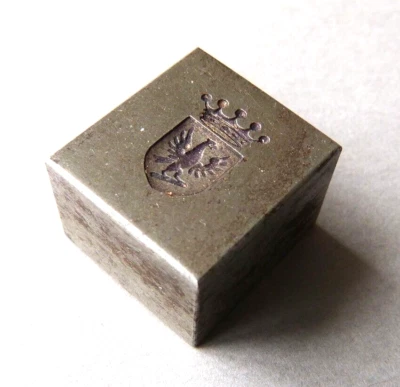 Sceau cachet seal matrice STERN armoiries couronne ancien 19e siècle - Photo 1/3