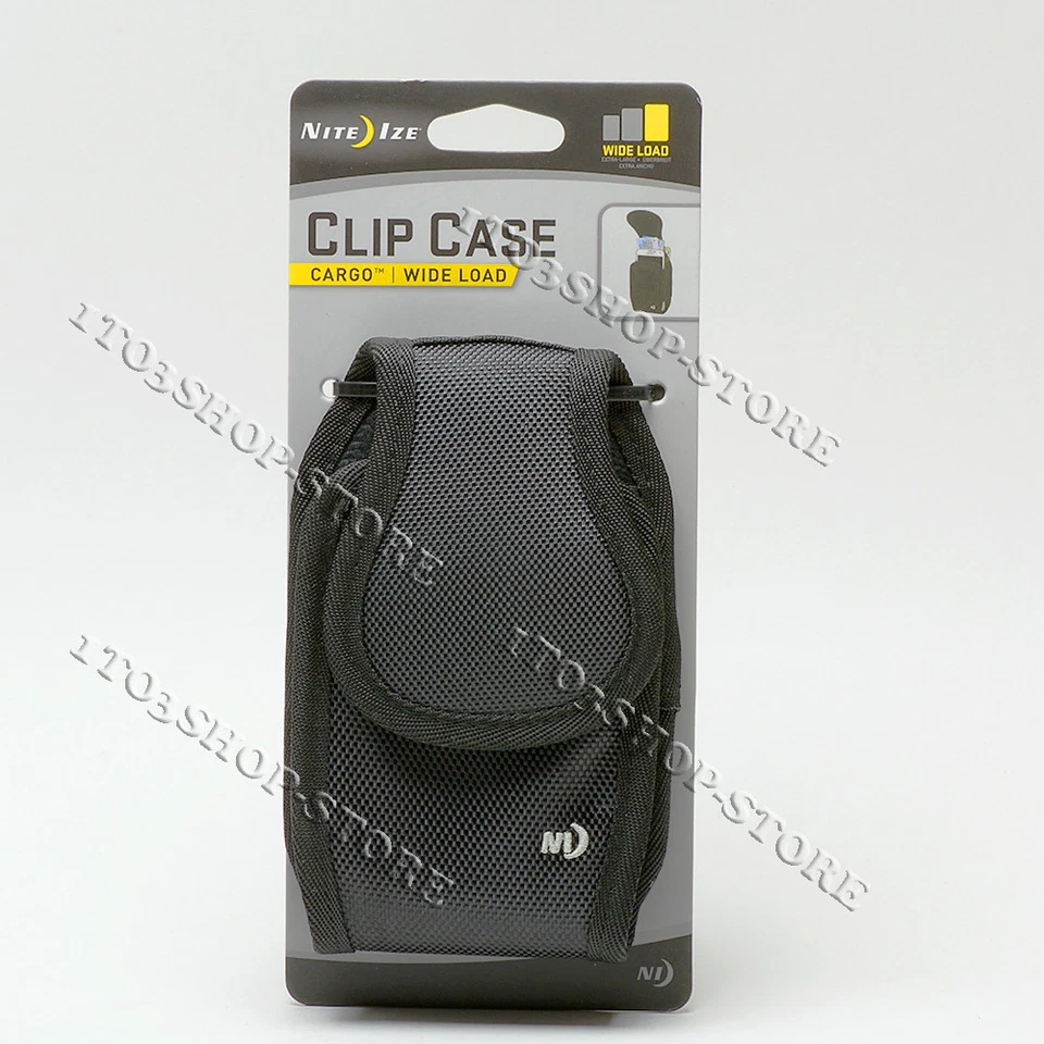 Nite Ize Clip Case Cargo Phone Holster Clippable Holder Wide Load Black