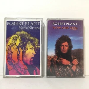 2 Robert Plant Manic Nirvana & Now And Zen Cassette Tapes - Picture 1 of 4