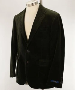 POLO RALPH LAUREN Mens Dark Green Cord Sport Coat Jacket 42R NWOT - Picture 1 of 2