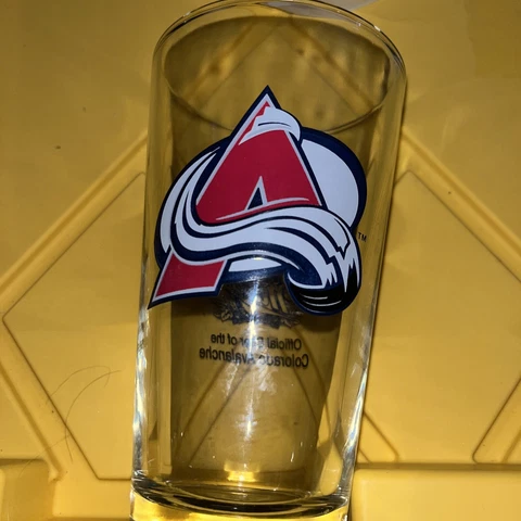 Colorado Avalanche Miller Lite Pint Glass Beer Official Beer Of The Avalanche Cover