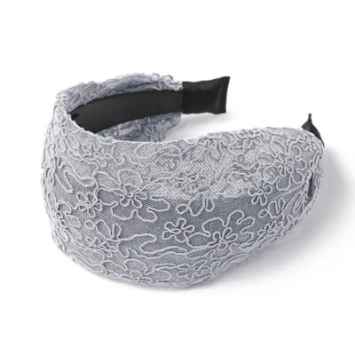 Fashion Women's Wide Headband Lace Mesh Hairband Hair Band Accessories Head Wrap - Image 1 of 4