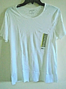 Camisa Tejida Damas Talla Grande Algodón Blanco Nueva - Imagen 1 de 2