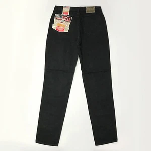 Vintage Jordache Basics Black Denim Jeans 34x34 Made in USA Deadstock 1990s Y2K - Picture 1 of 7