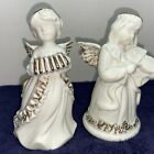 Angel Set One Playing Violin And One With Accordion Great Condition