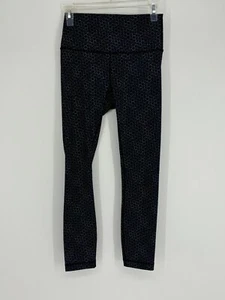 Lululemon High Times Star Pixel Black White Luxtreme Leggings Women's Size 6 - Picture 1 of 9