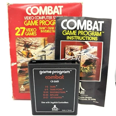 Etiqueta de texto de combate Atari 2600 completa en caja original Foto 1 de 2
