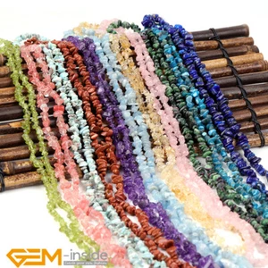 Natural Freeform Chips Stone DIY Beads For Jewellery Making 34"/15" in Lots AU - Picture 1 of 339