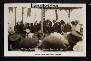 Halifax - Recepción oficial para el Sr. Claude Grahame White en 1910 - Postal RP - Imagen 1 de 1