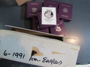American Silver Eagle 1991 PP OGP mit Zertifikat! KEINE MÜNZE oder KAPSEL!  MUST READ!! - Bild 1 von 6