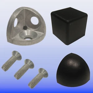 Eckverbinder 30 3D für Alu Profil 30x30 Nut 8 mit Befestigung Nutprofil T Nut - Bild 1 von 17