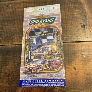 1998 Nascar Indy Speedway 400 BRICKYARD Race SUITE Ticket Stub Jeff Gordon Win - Picture 1 of 4