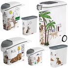 Dog Cat Food Container Storage Box Dispenser 2L 6kg 12kg 10kg 20kg Litter Pet HQ