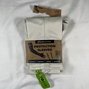 NWT Farmers Defense Unisex Garden Protection Sleeves Cream Size L/XL - Picture 1 of 10