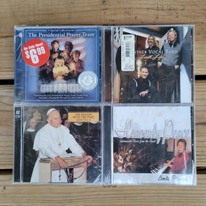 Lot Of 4 Assorted Christian Religious CDs Sealed Pope Prayer Team Vocal Band - Picture 1 of 15